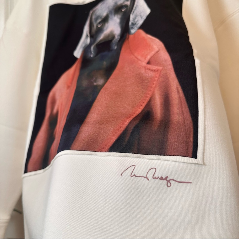 NWT MAX MARA X William Wegman Bacco Sweatshirt Size Small US4/6 Spring/ Fall - Picture 14 of 16